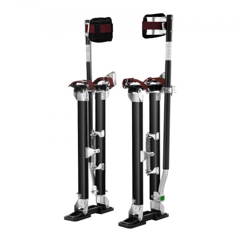 Adjustable Aluminum Drywall Stilts - 24 To 40 Inches, 225 Lb Capacity, For Painting & Taping