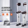 VEVOR Drywall Stilts Aluminum Tool Stilts 45.7-76.2cm Adjustable Painting Taping
