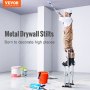 VEVOR Drywall Stilts Aluminum Tool Stilts 24''-40'' Adjustable Painting Silver