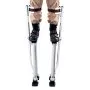 VEVOR Drywall Stilts, 24''-40'' Adjustable Aluminum Tool Stilts with Protective Knee Pads, Durable and Non-slip Work Stilts for Sheetrock Painting, Walking, Taping, Silver