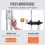VEVOR drywall stilts - fully adjustable, multiple height levels, and 3-position foot adjust for comfort.