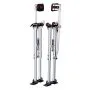 adjustable VEVOR drywall stilts with straps and springs for construction work.