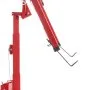 red VEVOR drywall lift with adjustable arms and safety lock mechanisms.