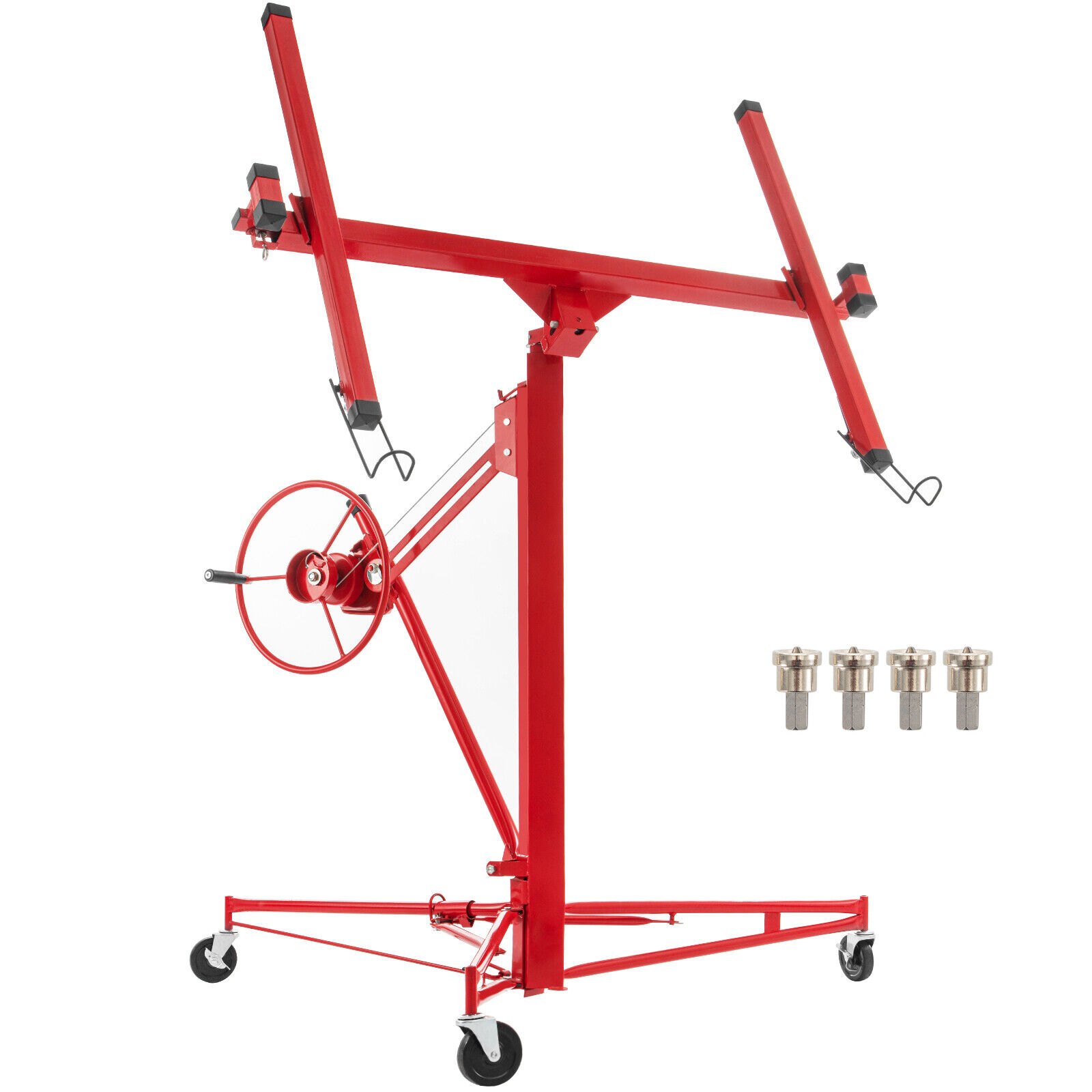 Sweiko Drywall Rolling Lifter Panel Hoist Jack Lifter 11 Ft w/ Lockable Wheels Sweiko Drywall Rolling Lifter Panel Hoist Jack Lifter 11 Ft w/ Lockable Wheels