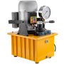 VEVOR Hydraulic Pump Electric Double Acting Manual Valve Hydraulic Pump 10000 PSI Electric Hydraulic Power Unit for Home and Commercial Using (Double Acting)