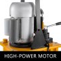VEVOR Pompă hidraulică acționată electric 750W Supapă manuală 10152 PSI, Pompă hidraulică acționată electrică cu dublă acțiune Viteză mare de rotație 8L Depozitare ulei