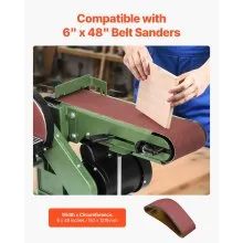 VEVOR Sanding Belts 6″ x 48″ Belt Sander Sanding Belts 80 Grit Aluminum Oxide