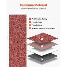 VEVOR Sanding Belts 6″ x 48″ Belt Sander Sanding Belts 80 Grit Aluminum Oxide