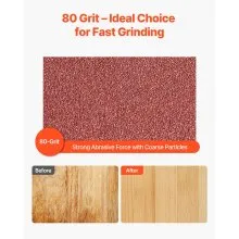VEVOR Sanding Belts 6″ x 48″ Belt Sander Sanding Belts 80 Grit Aluminum Oxide