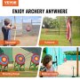 VEVOR Archery Target, 3 Layers 20" Arrow Target, Traditional Solid Straw Round Archery Target Shooting Bow, Hand-Made Arrows Target, Coloured Rope Target for Backyard Outdoor Hunting Shooting Practice
