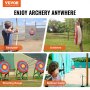 VEVOR Archery Target, 5 Layers 20" Arrow Target, Traditional Solid Straw Round Archery Target Shooting Bow, Hand-Made Arrows Target, Coloured Rope Target for Backyard Outdoor Hunting Shooting Practice