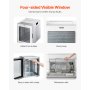 12 Trays Food Dehydrator Machine Stainless Steel 850W Jerky Meat Fruit Drying