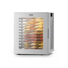 12 Trays Food Dehydrator Machine Stainless Steel 850W Jerky Meat Fruit Drying