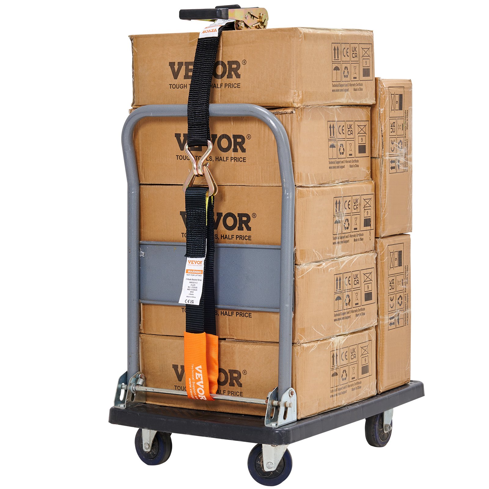 VEVOR 4 Pack Ratchet Tie Down Straps 11128 lbs 2