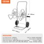 VEVOR Hose Reel Cart 200ft. Heavy Duty Garden Water Yard Planting w/ Wheels