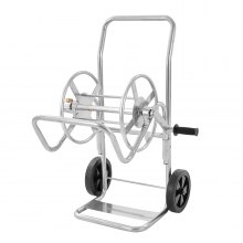 250 ft. Heavy-Duty Reel Hose Cart with Pneumatic Swivel Tires and