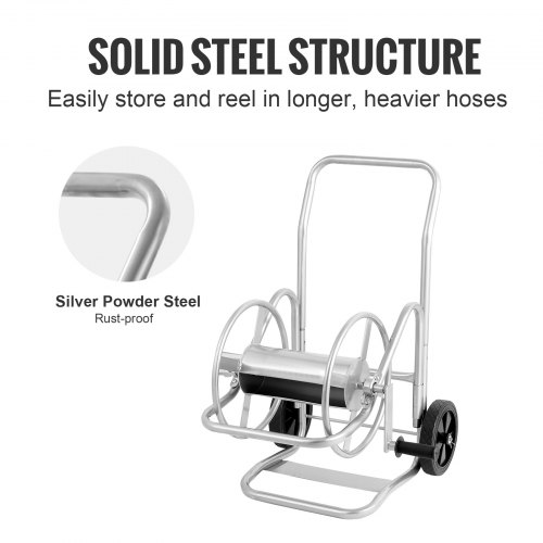 VEVOR Hose Reel Cart, Hold Up to 200 ft of 5/8 in Hose (Hose Not