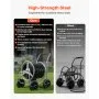 VEVOR Hose Reel Cart, Hold Up to 250 ft of 5/8’’ Hose, Garden Water Hose Carts Mobile Tools with 4 Wheels, Heavy Duty Powder-coated Steel Outdoor Planting with Storage Basket, for Garden, Yard, Lawn