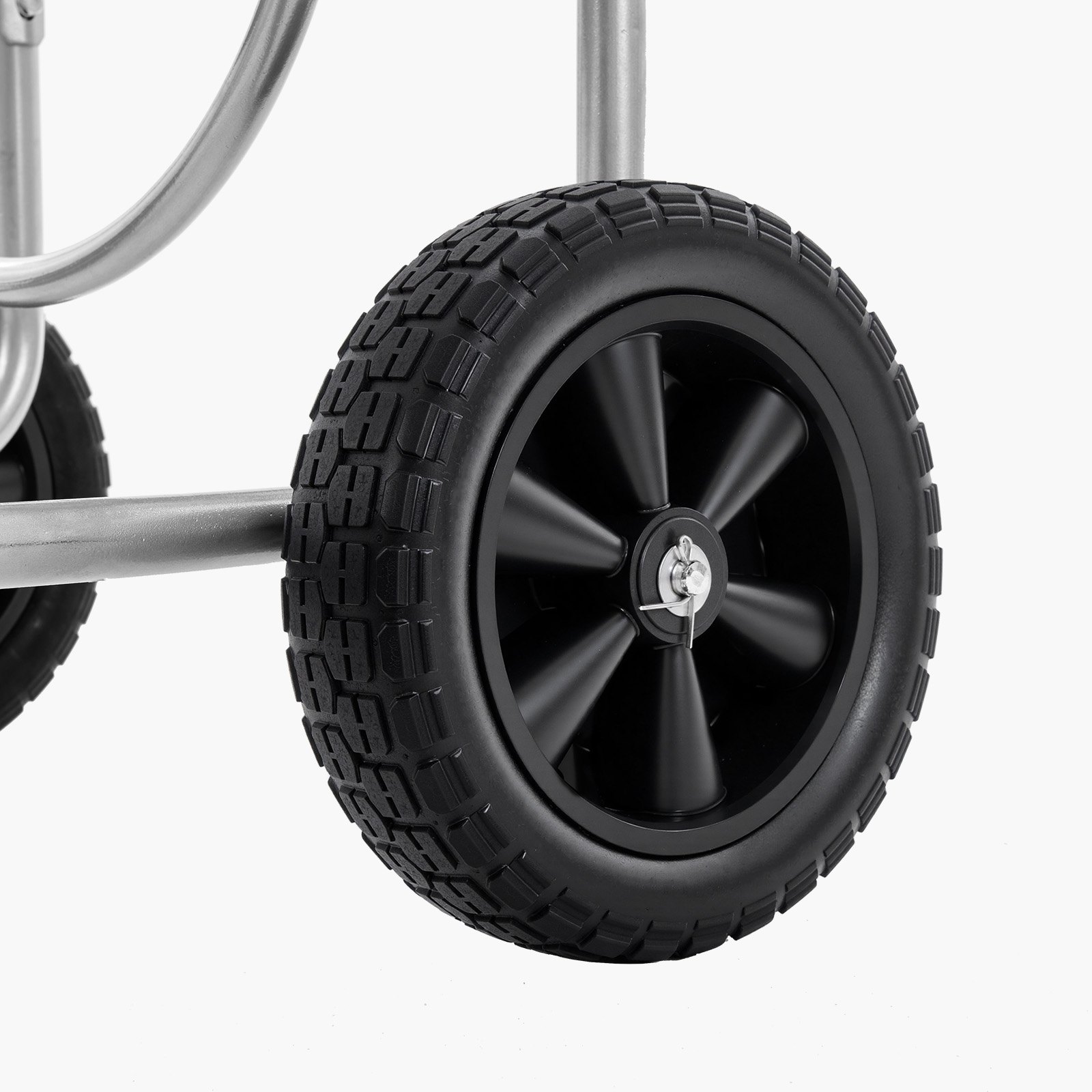 VEVOR Hose Reel Cart, Hold Up to 250 ft of 5/8’’ Hose, Garden Water Hose Carts Mobile Tools with 4 Wheels, Heavy Duty Powder-coated Steel Outdoor Planting with Storage Basket, for Garden, Yard, Lawn