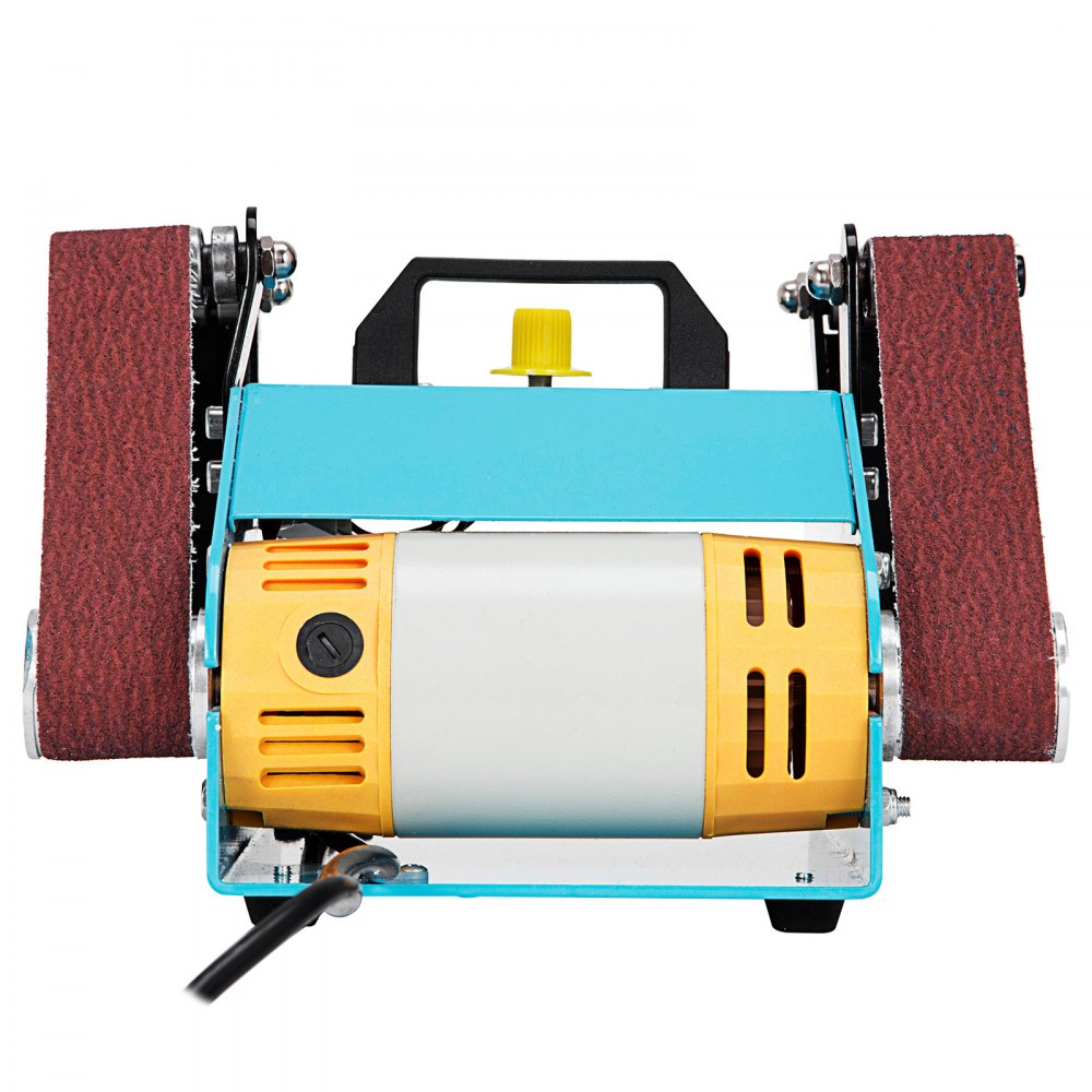 Vevor 950W Double Axis Bench Belt Sander Grinding Machine Variable Speed Grinder