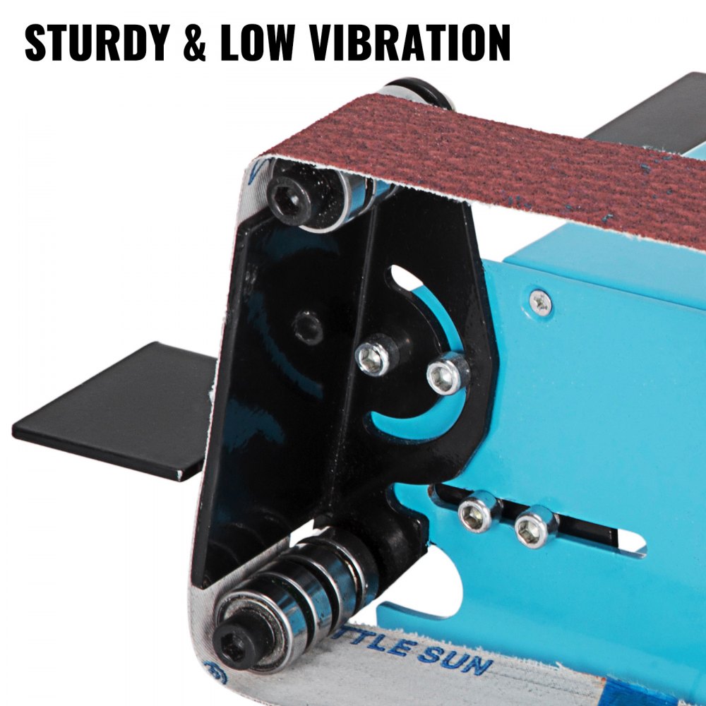 Vevor 950W Double Axis Bench Belt Sander Grinding Machine Variable Speed Grinder