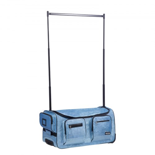 rolling luggage dance travel bag with garment rack