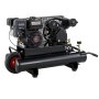 VEVOR 8 Gallon Twin-Tank Gas Powered Air Compressor, 6.5HP 7CFM Air Tank, Gas-Driven Air Compression System with Twin-Cylinder Piston Pump, 115 PSI Max Pressure & Wheel for Workshops (4 Gallon x 2)