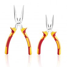 VEVOR 2 Pcs Needle Nose Pliers 8 in Needle Nose Plier 6 in Needle Nose Plier