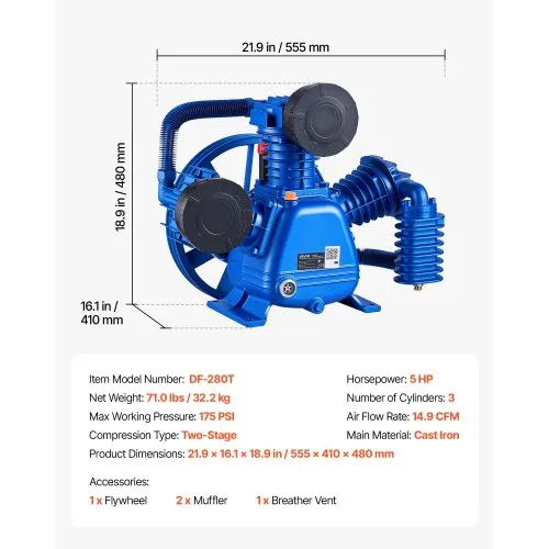 Kompressoripump 3,7 kW, 422 l/min, 12 bar — pilt 7