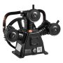 VEVOR Air Compressor Pump Head, 2.98 kW 320 L/min, 3-Cylinder Oil-Lubricated Air Compressor Pump Head, Single-Stage Cast Iron Replacement Head with Max 10 Bar Pressure for Woodworking Auto Repair