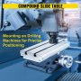 VEVOR Compound Slide Milling Table, 4-7/10" x 4-3/10" Multifunction Milling Bench Drill, Adjustable X 120?mm Y 108 mm Axis Milling Machine Worktable, Compound Cross Slide Table for Bench Drill Stand