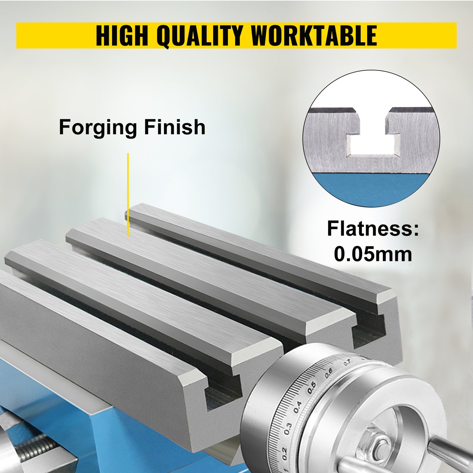 VEVOR Compound Slide Milling Table, 4-7/10" x 4-3/10" Multifunction Milling Bench Drill, Adjustable X 120?mm Y 108 mm Axis Milling Machine Worktable, Compound Cross Slide Table for Bench Drill Stand