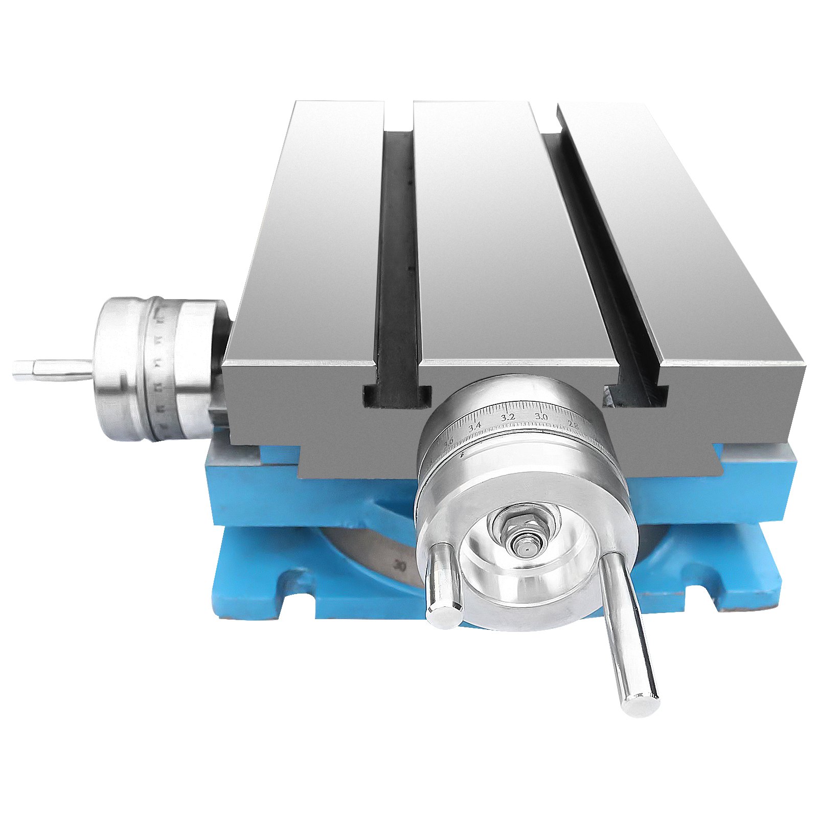 VEVOR Compound Slide Milling Table, 4-7/10" x 4-3/10" Multifunction Milling Bench Drill, Adjustable X 120?mm Y 108 mm Axis Milling Machine Worktable, Compound Cross Slide Table for Bench Drill Stand