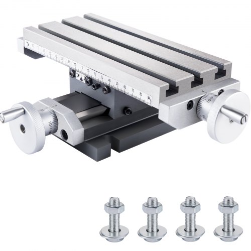Vevor Křížový posuvný stůl Frézka Vrtačka Pracovní stůl 4" X 7-7/8" x osa Y