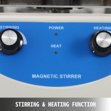 VEVOR SH-3 Magnetic Stirrer Laboratory Magnetic Stirrer Hotplate 3000ml Mixing Capacity with Heating Plate Heating Mixer Digital Display
