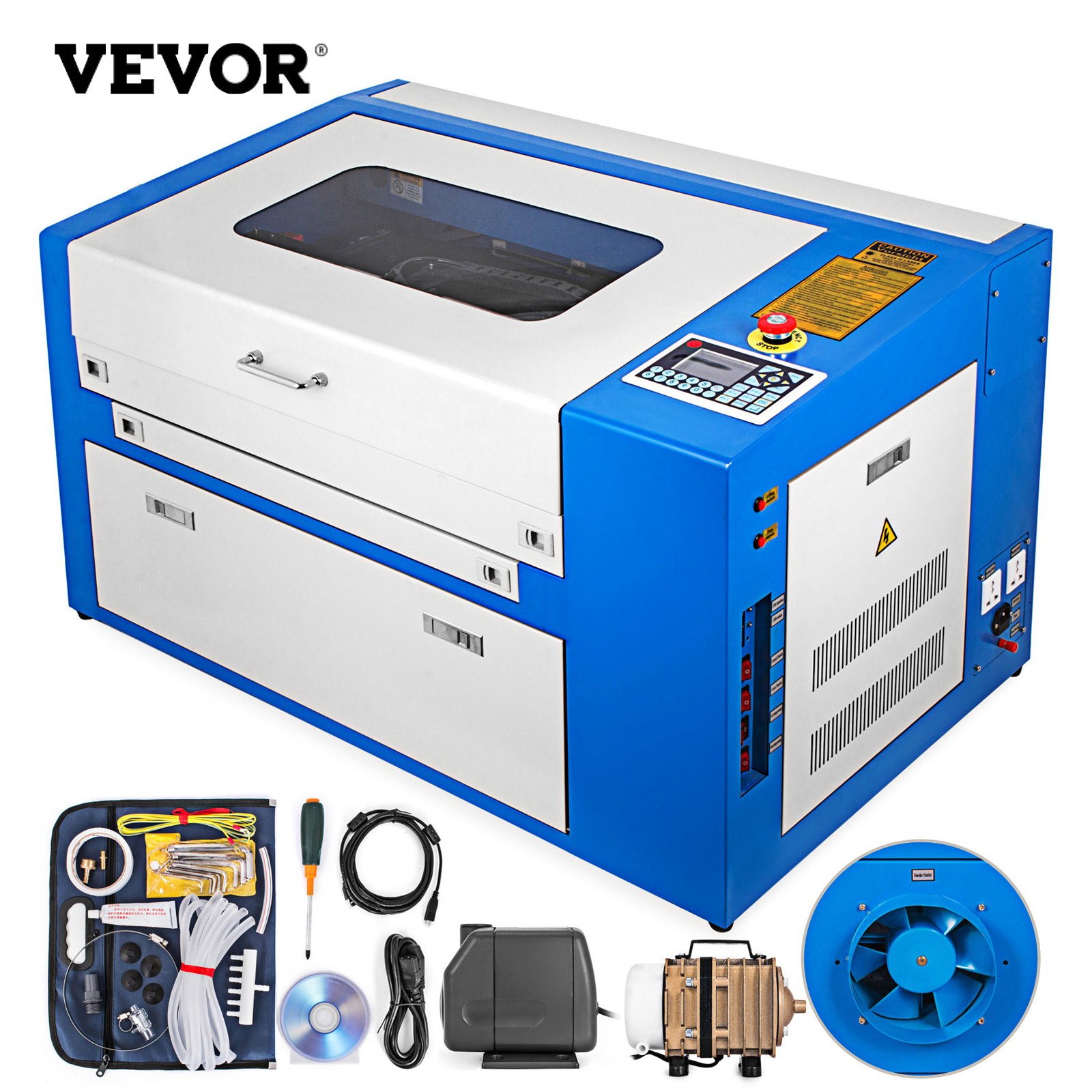 Sweiko 40W CO2 Laser Engraving Cutting Machine 300x500 mm Engraver Cutter 220V Sweiko 40W CO2 Laser Engraving Cutting Machine 300x500 mm Engraver Cutter 220V