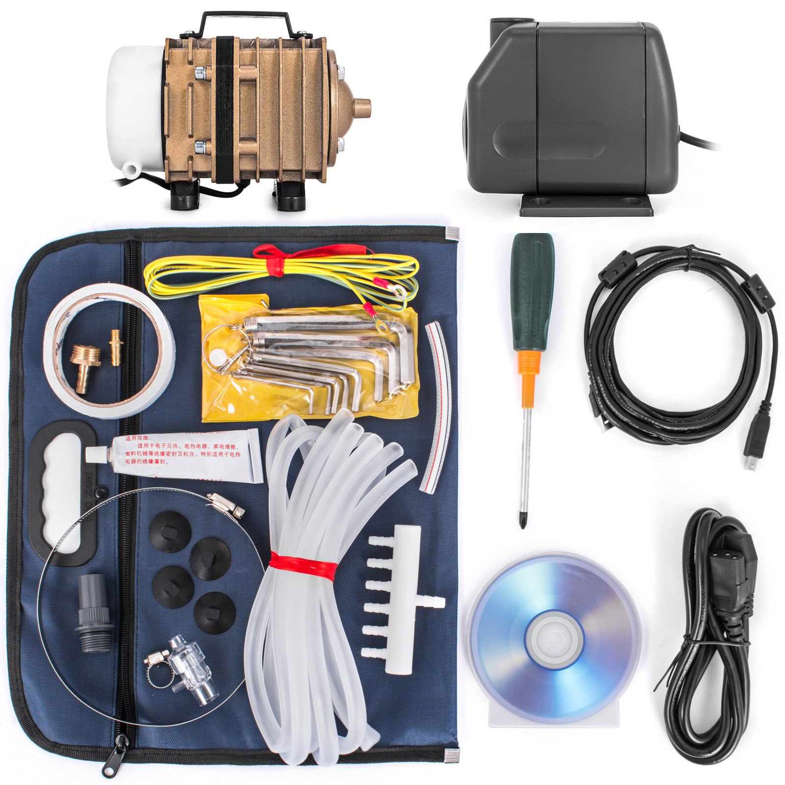 VEVOR Engraver 50W CO2 Engraving Cutter 300 mm x 500 mm CO2 Engraving Machine with Auxiliary Rotary Device for Wood, Glass, Acrylic