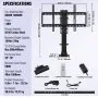 VEVOR Automated TV Elevator, 39.4" Stroke, Supports 32-70" TVs, Adjustable Height 28.74-68.11", Remote Controlled, Max Load 154 lbs