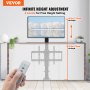 VEVOR motorized tv lift with remote, showcasing infinite height adjustment range.