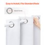 2 Set Blackout Curtain Grommet Window Panel Thermal Insulated Drapes 52x84 inch