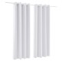 VEVOR Blackout Curtains, White Blocking Drapes for Bedroom and Living Room, 2 Panels Set Grommet Room Darkening Curtain, Solid Thermal Insulated Drapes, Noise Reducing Window Treatments, 52x84 inch