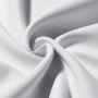 VEVOR Blackout Curtains, White Blocking Drapes for Bedroom and Living Room, 2 Panels Set Grommet Room Darkening Curtain, Solid Thermal Insulated Drapes, Noise Reducing Window Treatments, 52x84 inch