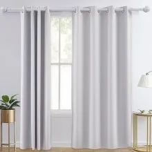 2 Set Blackout Curtain Grommet Window Panel Thermal Insulated Drapes 52x84 inch
