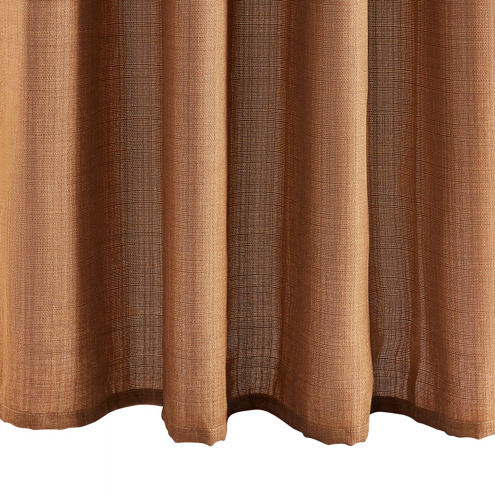 VEVOR Natural Linen Curtains, 52 x 84 inch 2 Panels Set, Grommet Light Filtering Thick Flax Textured Linen Drapes, Privacy Burlap for Living Room, Bedroom, Farmhouse, Sunroom, Office Window Curtain