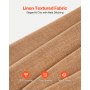 Natural Linen Curtains 52 x 84 inch 2 Panels Set Grommet Light Filtering Thick