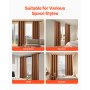 Natural Linen Curtains 52 x 84 inch 2 Panels Set Grommet Light Filtering Thick