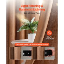 Natural Linen Curtains 52 x 84 inch 2 Panels Set Grommet Light Filtering Thick