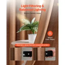 Natural Linen Curtains 52 x 84 inch 2 Panels Set Grommet Light Filtering Thick