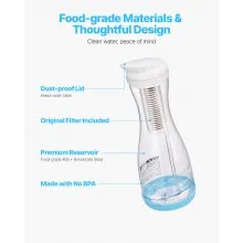 Water Filter Pitcher 6 Cup Glass Water Filtration Pitcher 211 Gallons No BPA