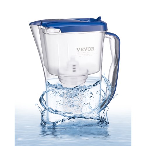 Water Filter Pitcher 9 Cup 5-stage Water Filter Dispenser 40 Gallons No BPA